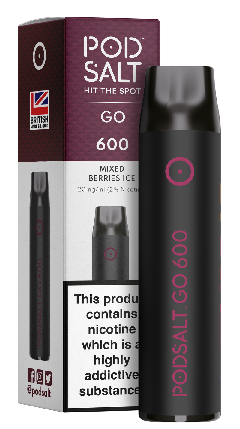Pod Salt Go 600 Disposable - Mixed Berries Ice