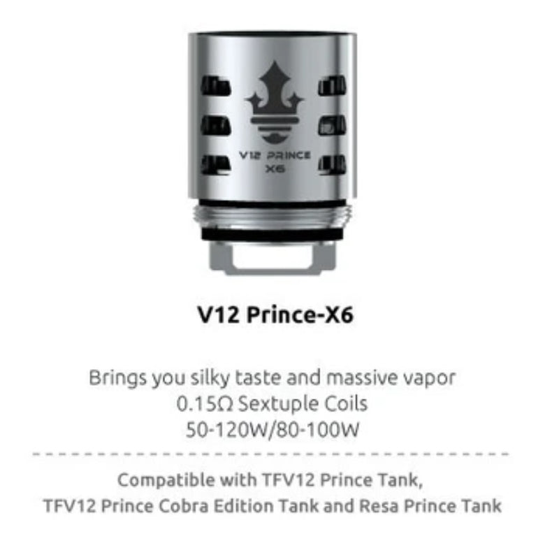 Smok TFV12 Prince Coils – Pack of 3