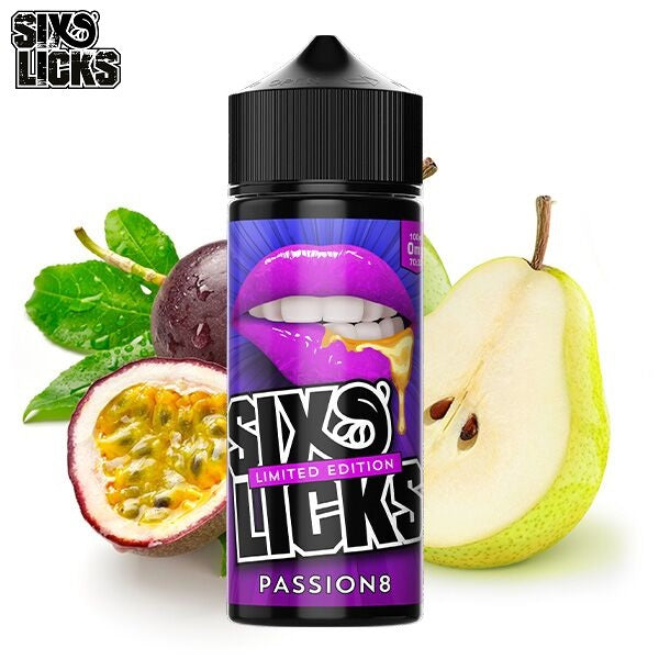 Six Licks Passion8 E-Liquid Short Fill 100ml