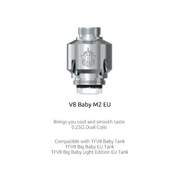 Smok V8 Baby EU CORE Coils – Pack of 3