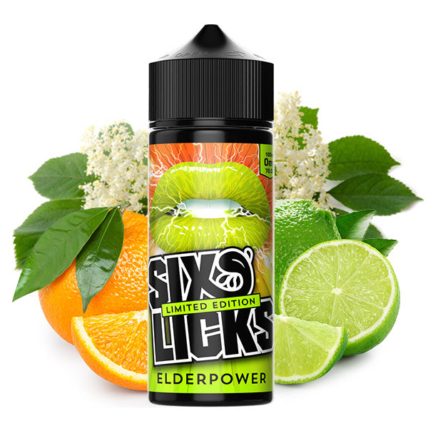 Six Licks Elderpower E-Liquid Short Fill 50ml